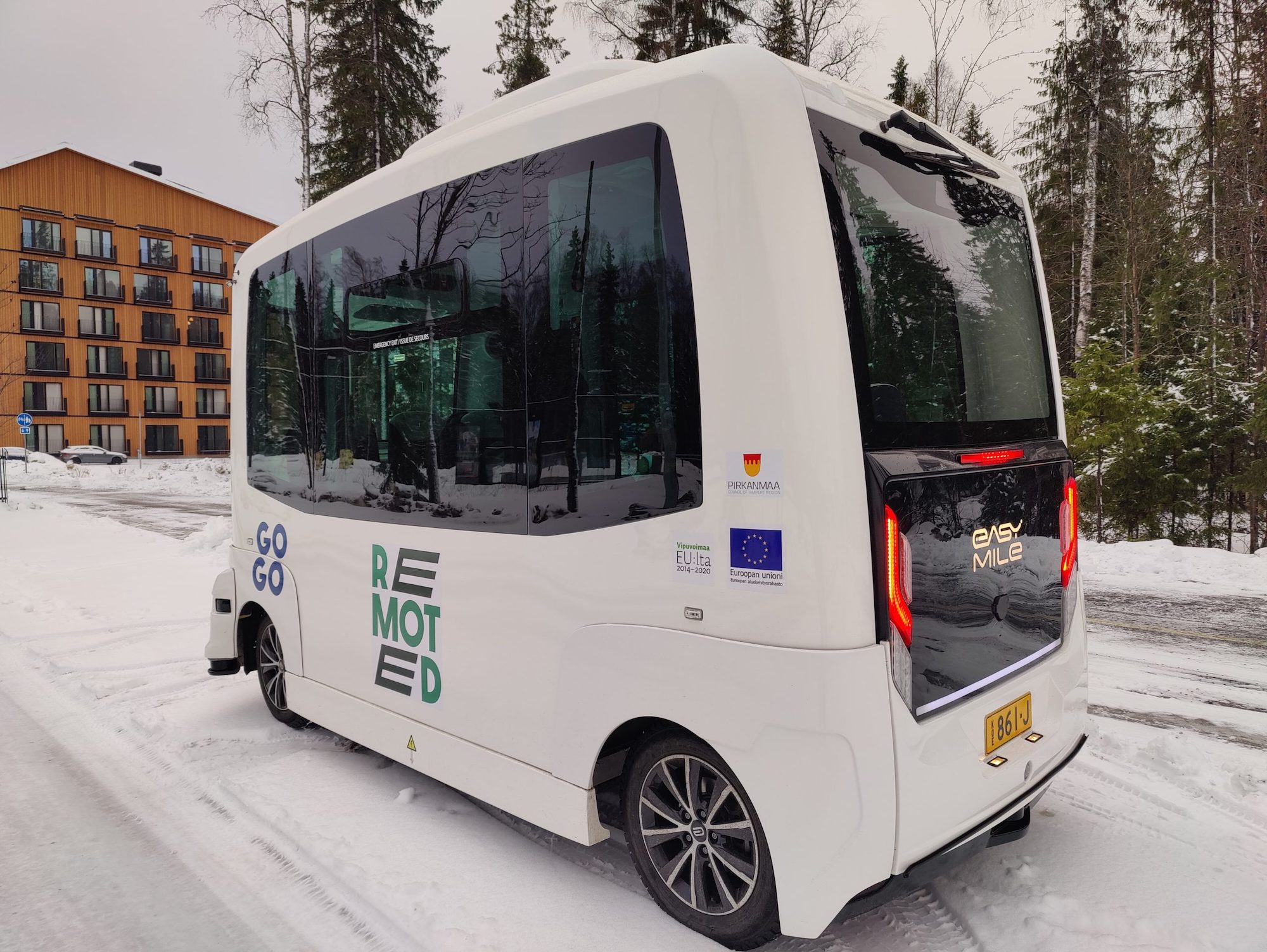 Driverless shuttle Finland
