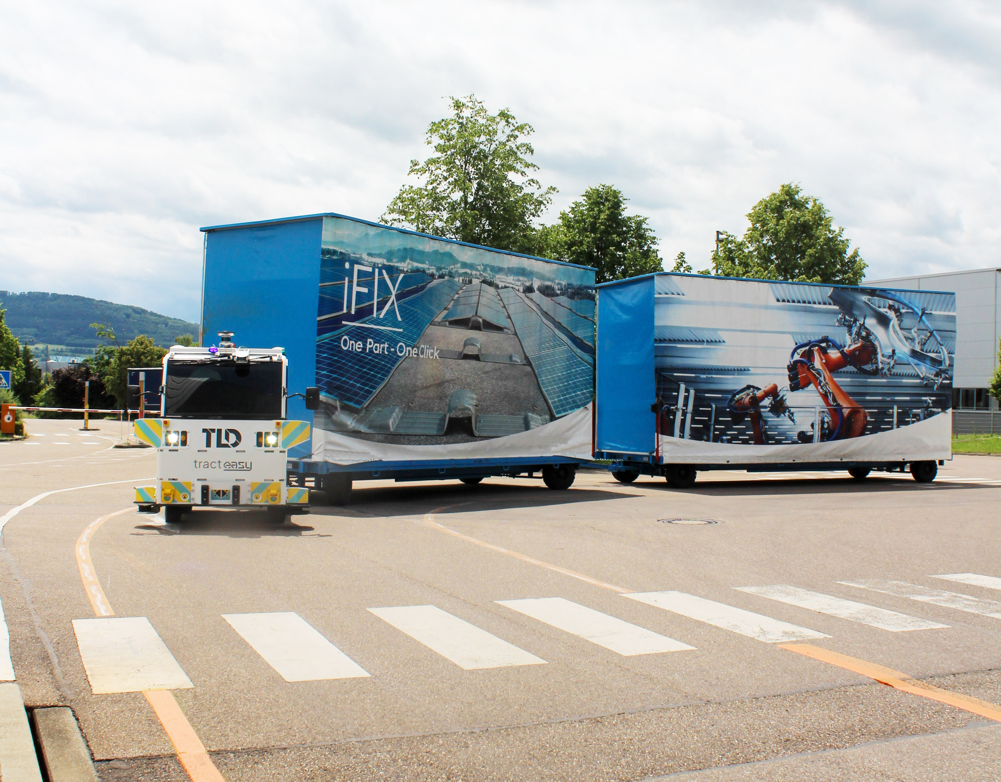 EasyMile's record-length autonomous logistics deployment at major European Tier 1 automotive supplier